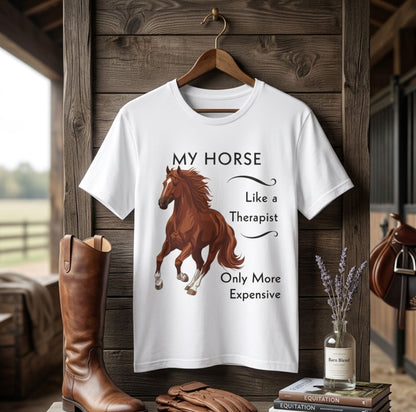My Horse Is My Therapist T-Shirt – view 3