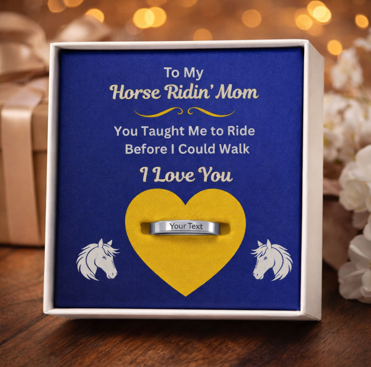 Horse Riding Mom Sentimental Ring – view 4
