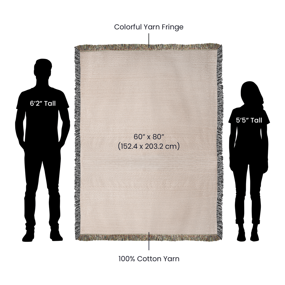 Personalized Horse Photo Woven Blanket with Name & Est Date – view 13