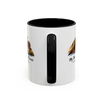 Heart Runs on Hooves Male Two-Tone Mug – view 16