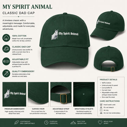 My Spirit Animal Horse Distressed Cap – view 5