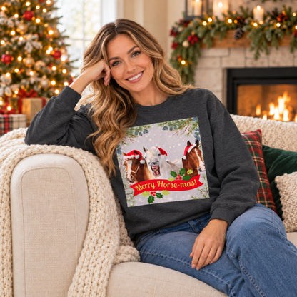 Merry Horse-Mas Christmas Sweatshirt