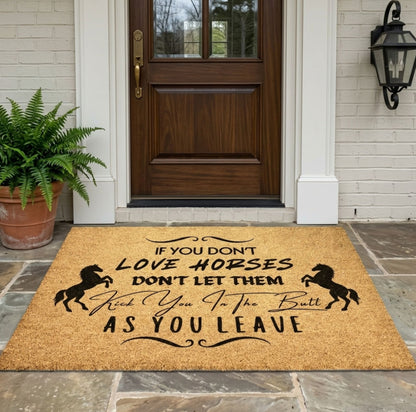 Funny Horse Doormat Gift for Horse Lovers Farmhouse Entry Rug – view 3
