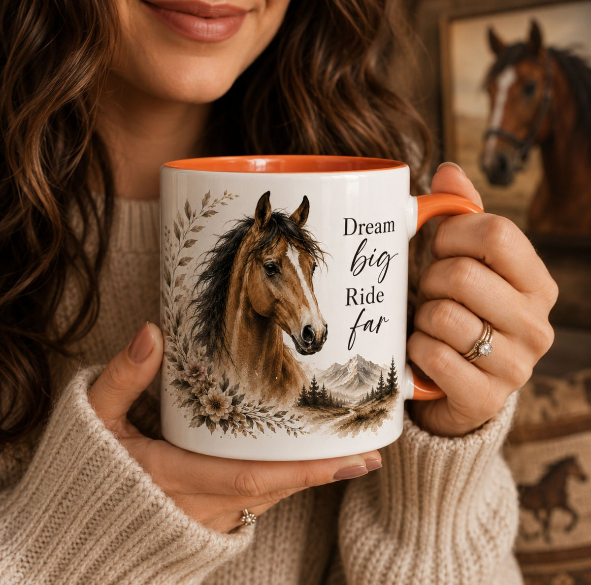 Dream Big Ride Far Horse Mug – view 4
