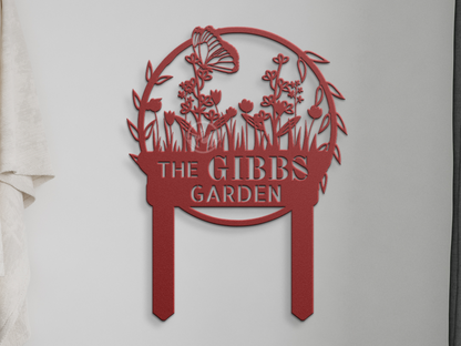 Custom Family Name Yard Sign-Outdoor Garden Decor