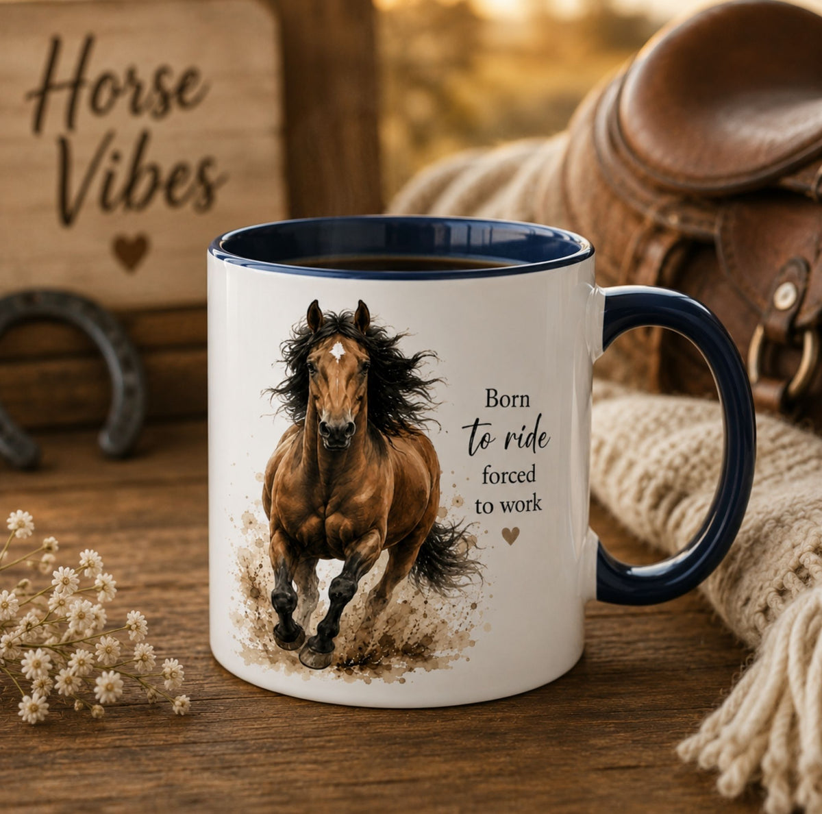 Born to Ride Horse Mug – view 4