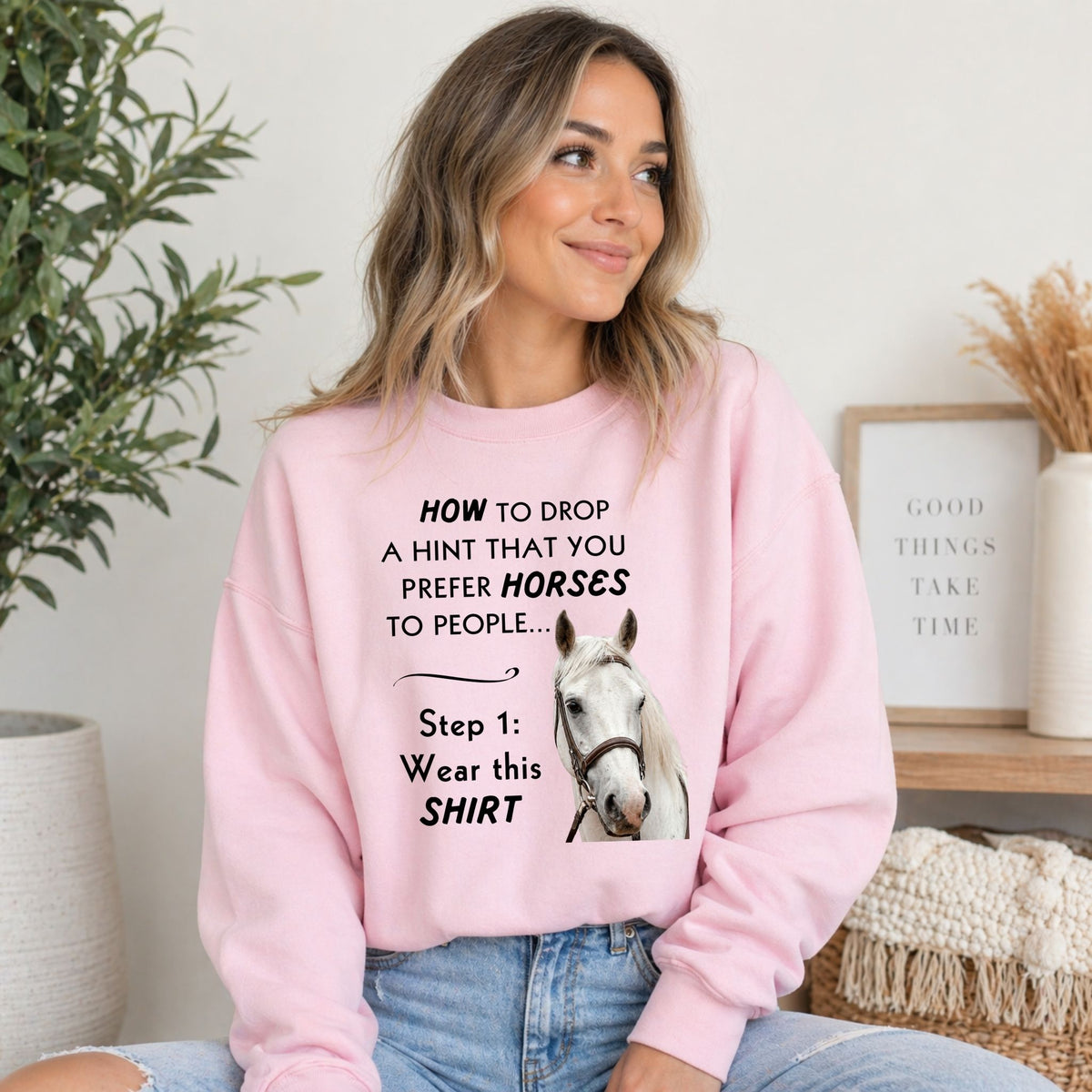 Prefer Horses Over People Sweatshirt – view 4