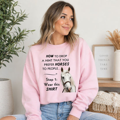 Prefer Horses Over People Sweatshirt – view 4