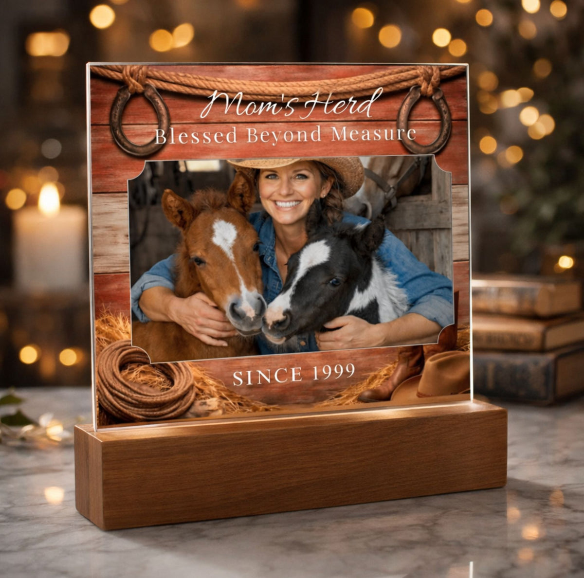 Blessed Beyond Measure Horse Mom Photo Plaque – view 4