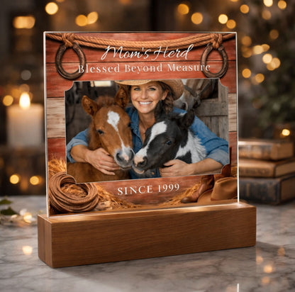 Blessed Beyond Measure Horse Mom Photo Plaque – view 4