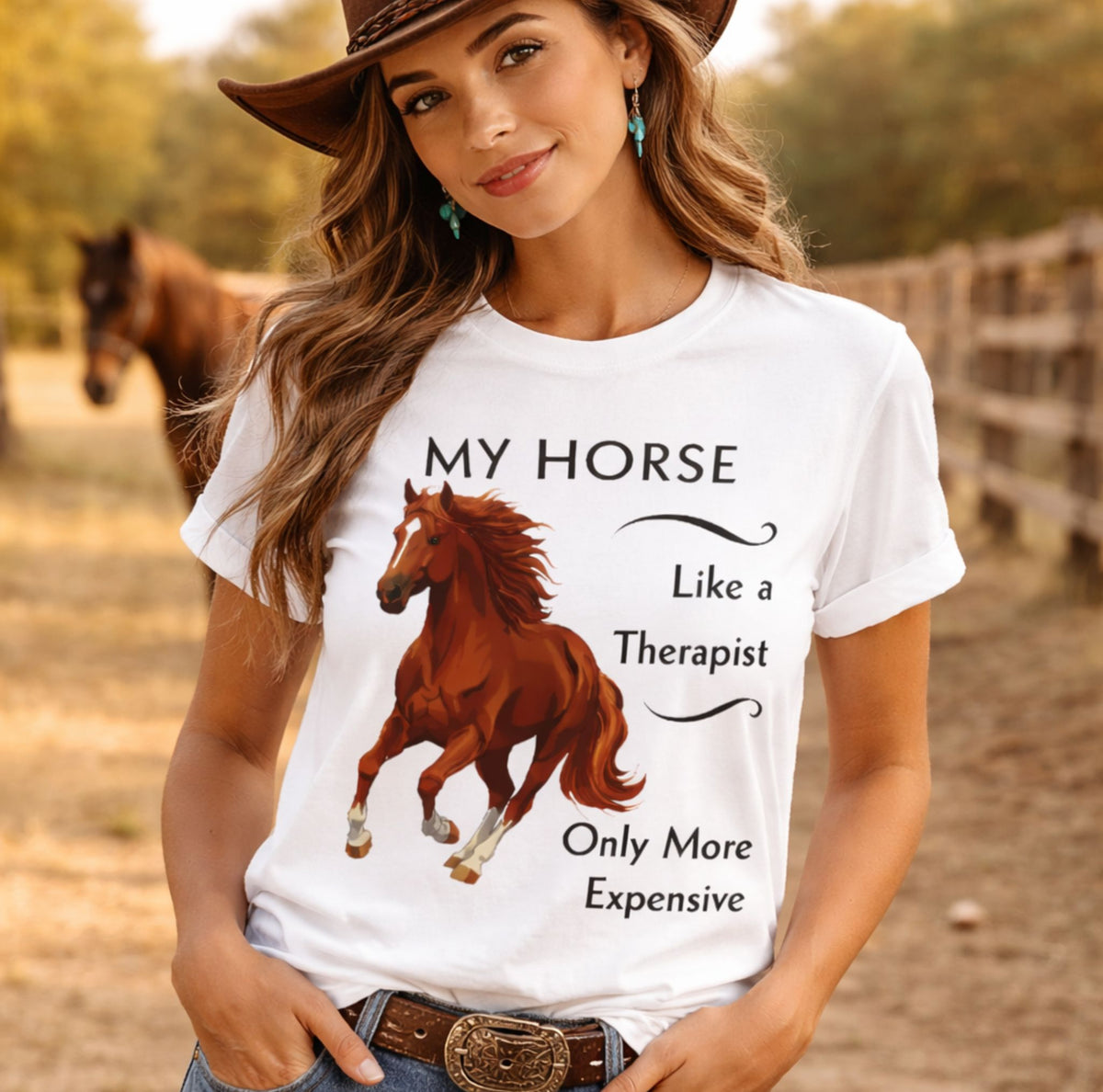 My Horse Is My Therapist T-Shirt – view 4