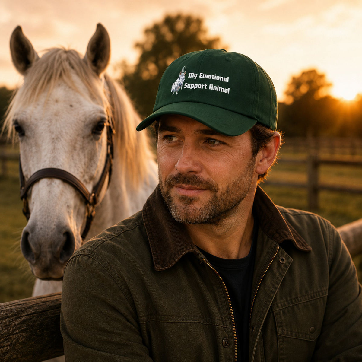 My Emotional Support Animal Horse Cap – view 2