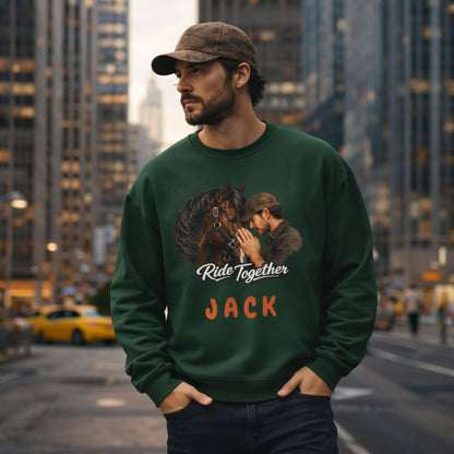 Ride Together Personalized Horse Sweatshirt – view 4