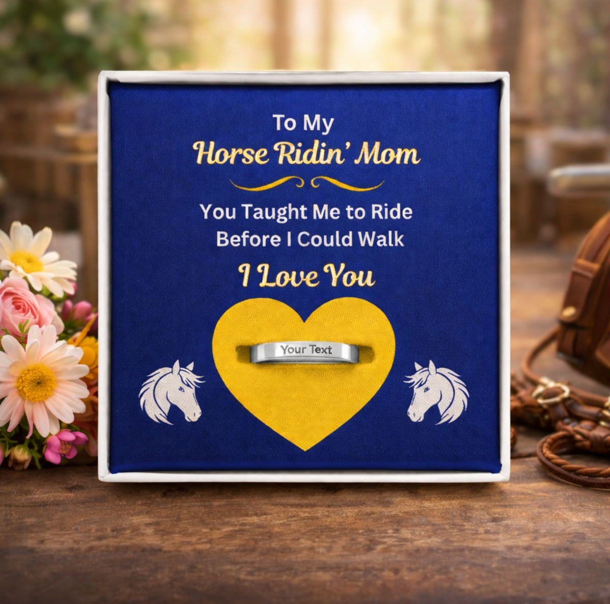 Horse Riding Mom Sentimental Ring