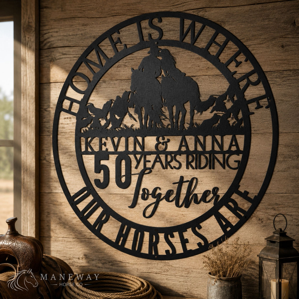 Home Is Where Our Horses Are Sign