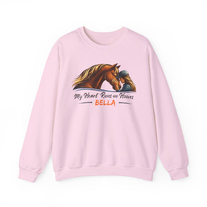 Personalized Heart Runs on Hooves Sweatshirt – view 8