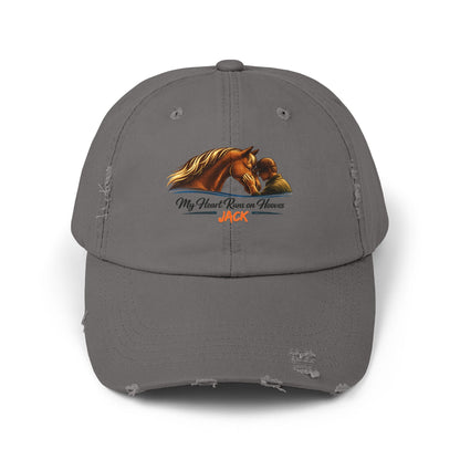 Heart Runs on Hooves Personalized Distressed Cap – view 8