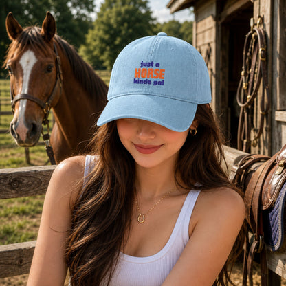 Just a Horse Kinda Gal Embroidered Cap – view 5