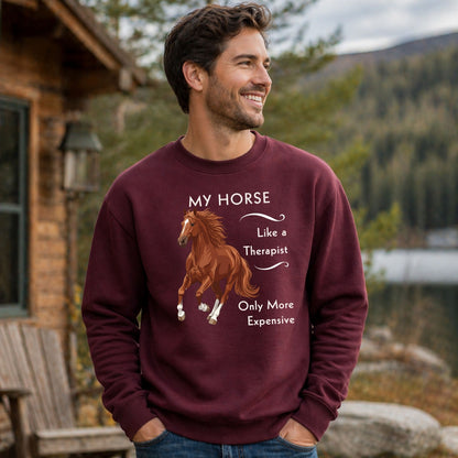 My Horse Is My Therapist Sweatshirt – view 8
