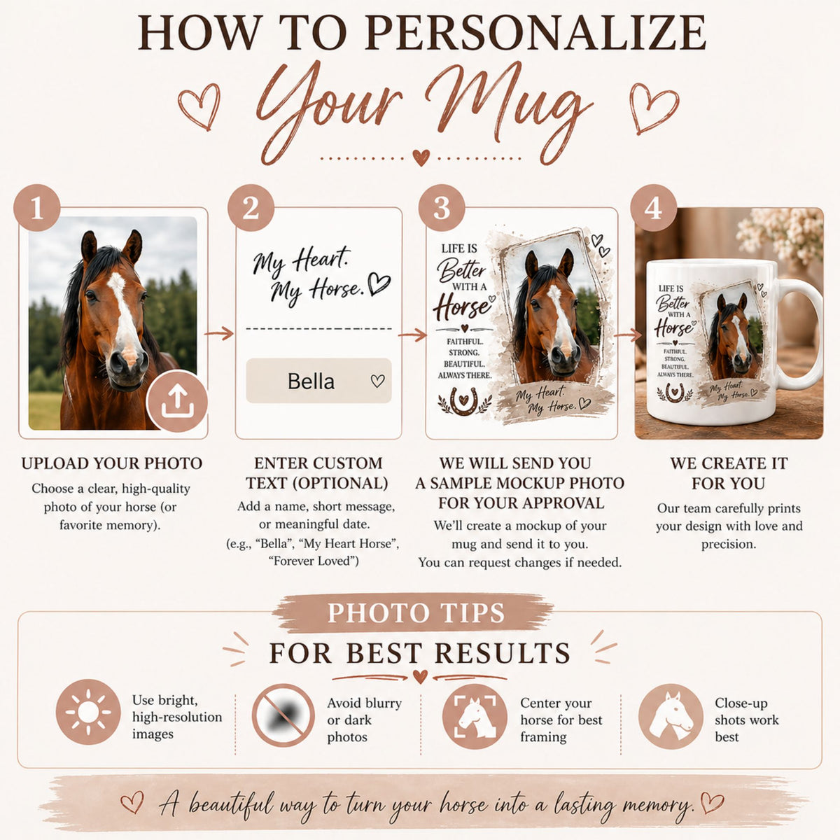 Life Is Better Horse Photo Mug – view 5