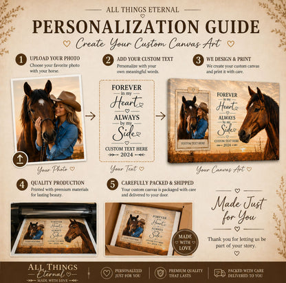 Always by My Side Horse Photo Canvas – view 4