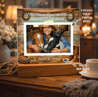 Mom’s Little Herd Horse Photo Plaque – view 5