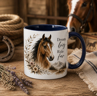 Dream Big Ride Far Horse Mug – view 5