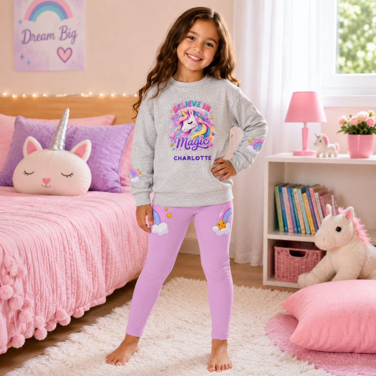 Believe in Magic Personalized Unicorn Outfit Set