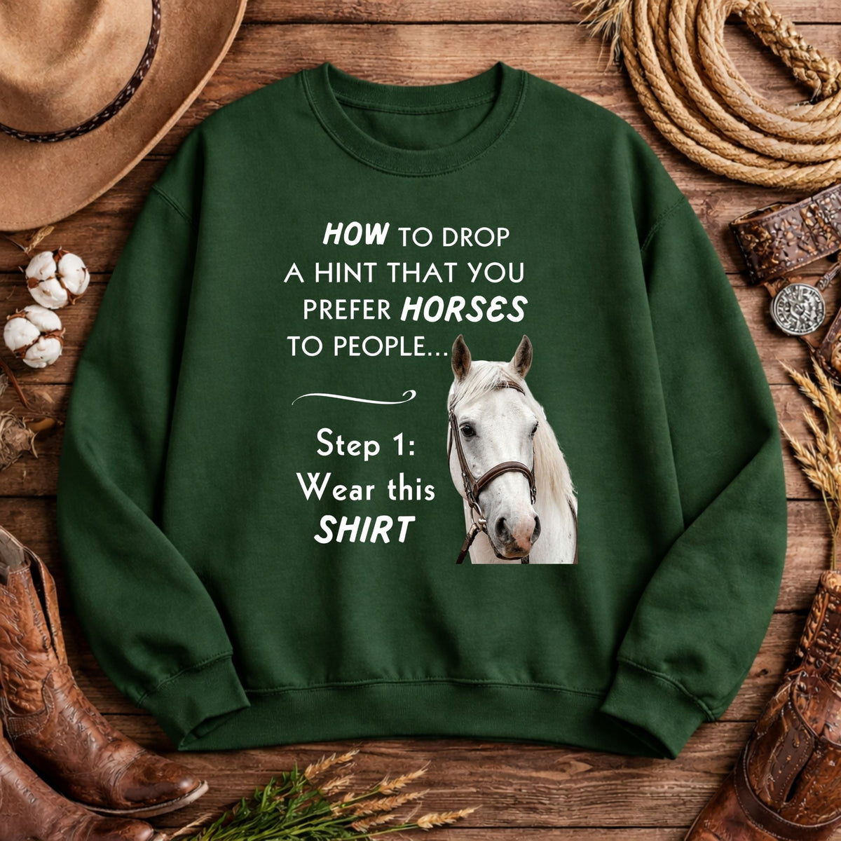 Prefer Horses Over People Sweatshirt – view 5