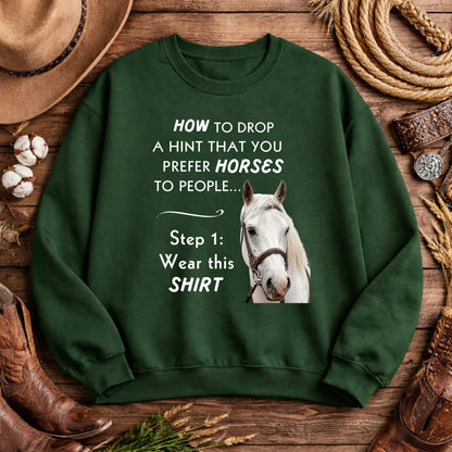 Prefer Horses Over People Sweatshirt – view 5