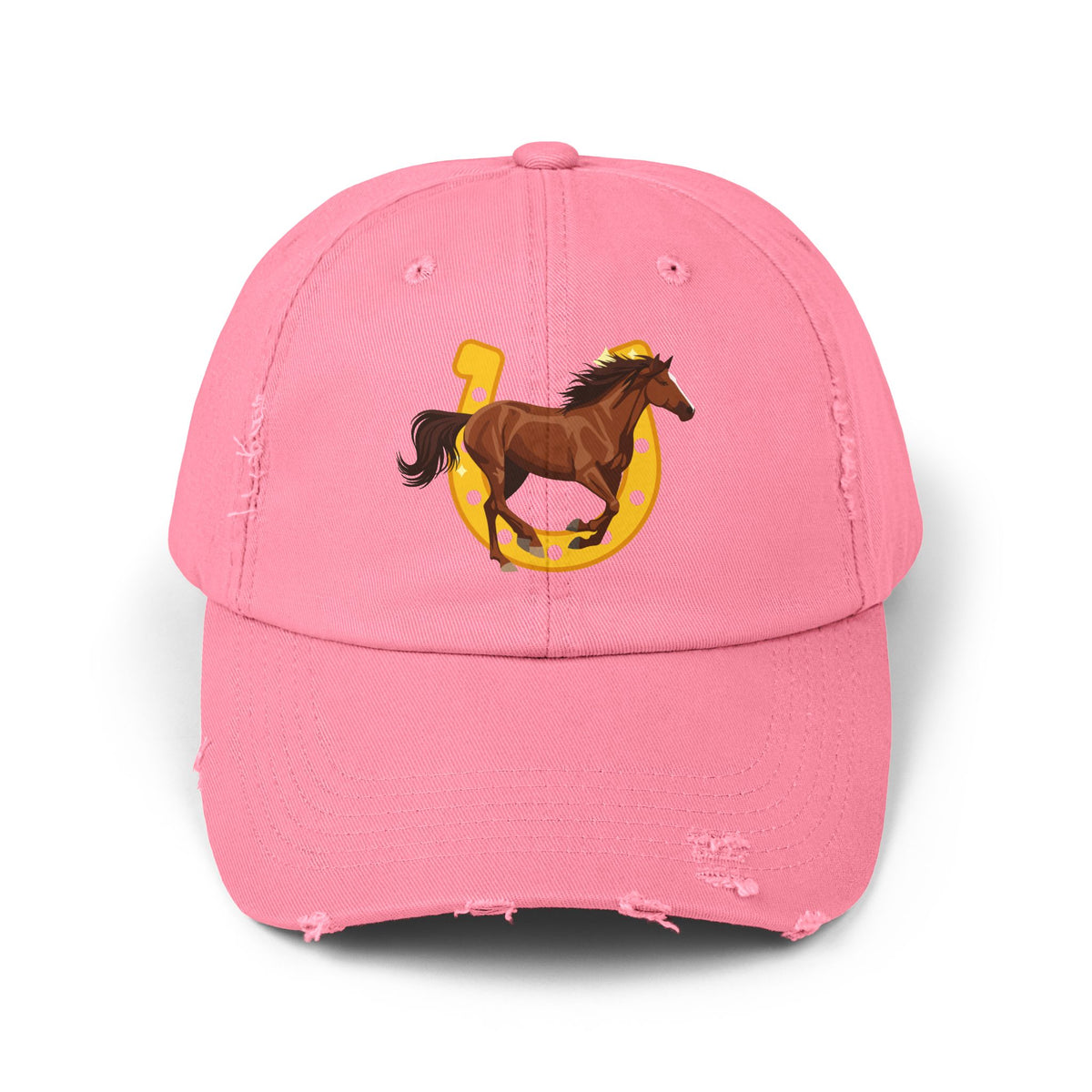 Lucky Horse Horseshoe Distressed Cap – view 10