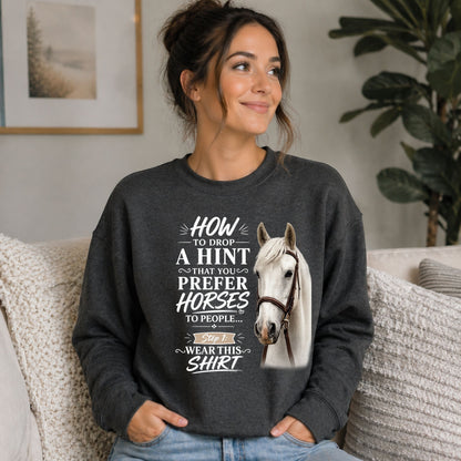 Prefer Horses Sketch Sweatshirt – view 6