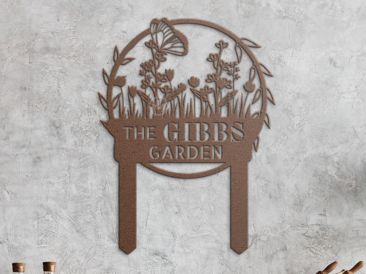 Custom Family Name Yard Sign-Outdoor Garden Decor