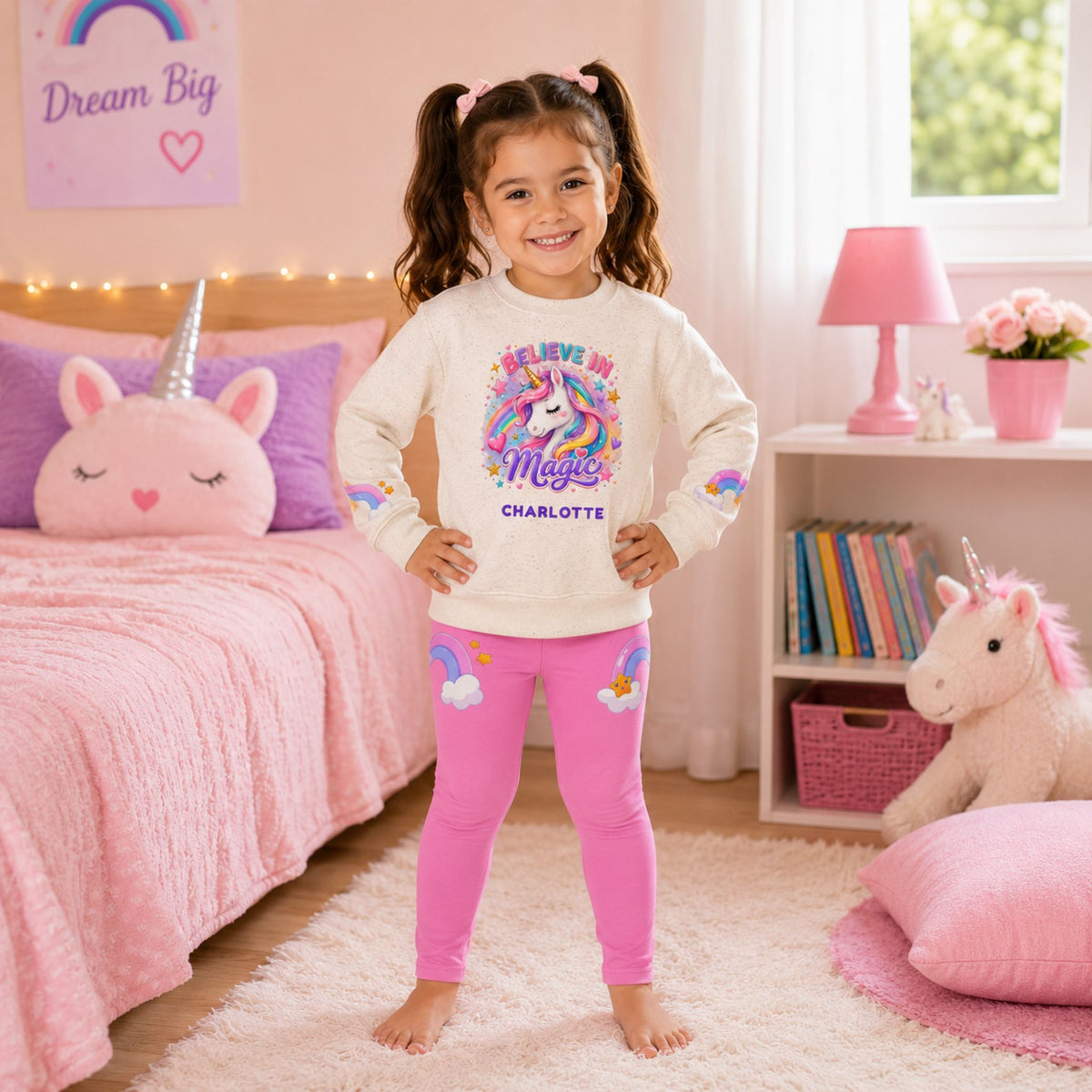 Believe in Magic Personalized Unicorn Outfit Set