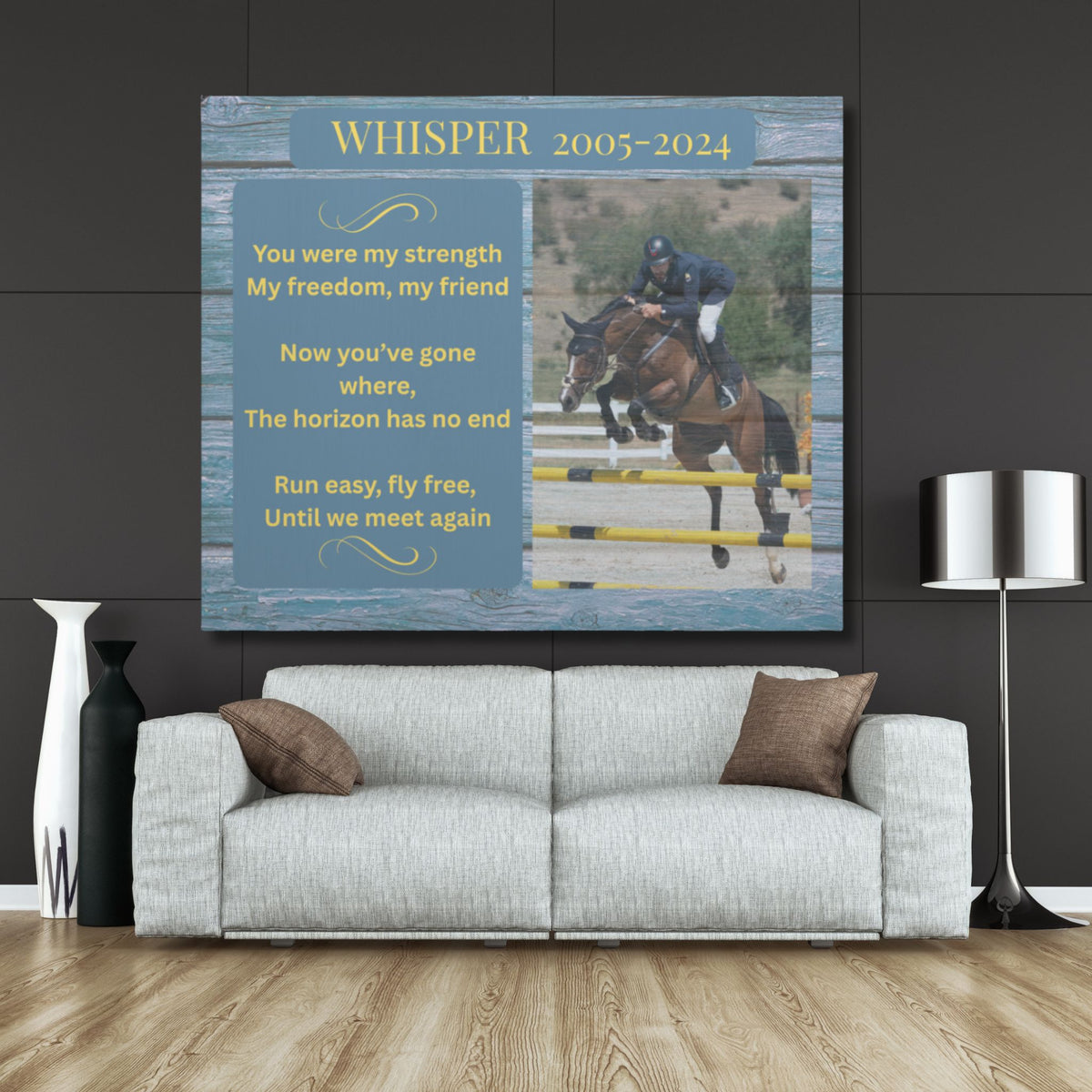 Whisper Horse Memorial Photo Canvas – view 7