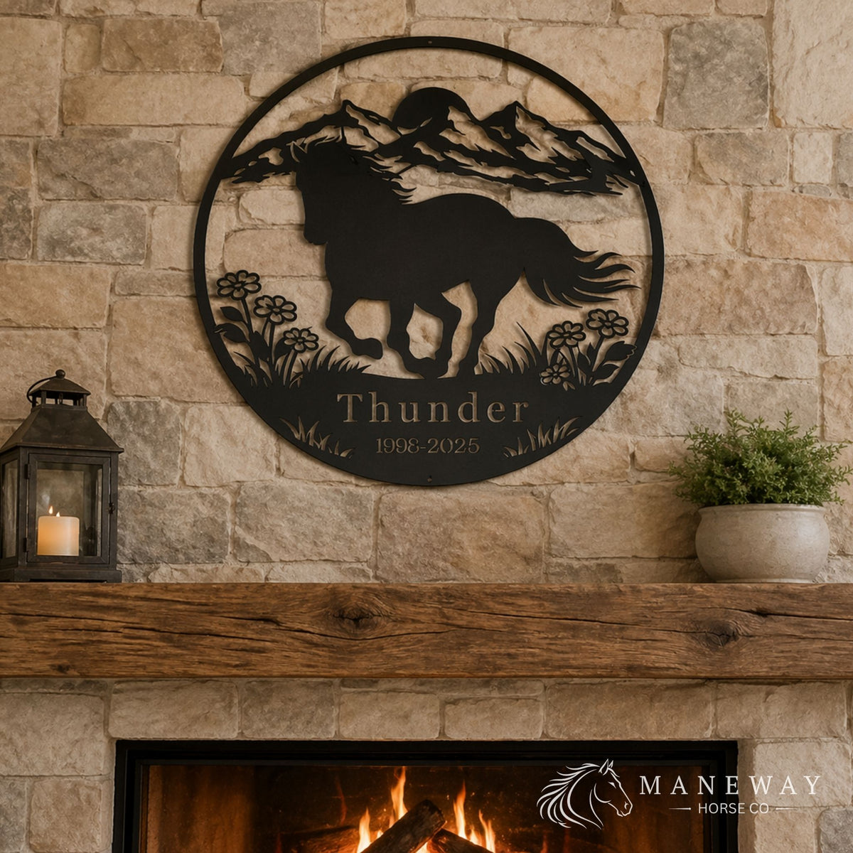 Thunder Round Memorial Stall Sign – view 4