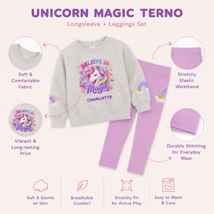 Believe in Magic Personalized Unicorn Outfit Set