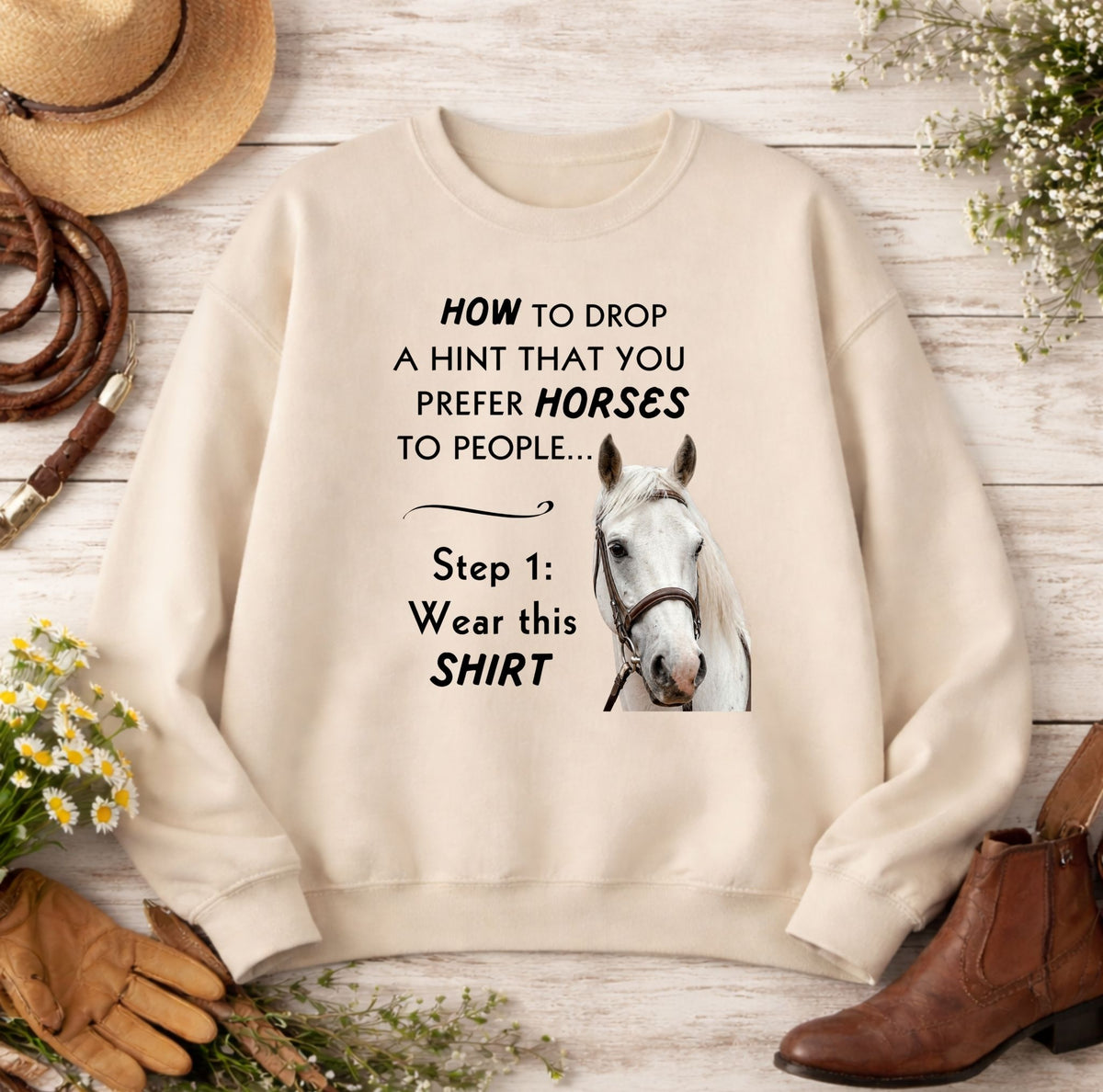 Prefer Horses Over People Sweatshirt – view 7