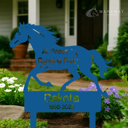 Galloping Horse Memorial Garden Stake – view 6