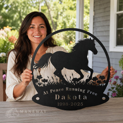 Running Free Dakota Memorial Stall Sign – view 2