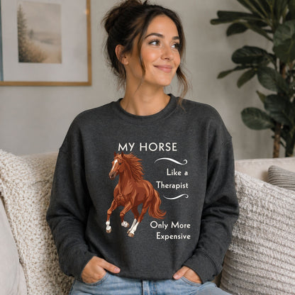 My Horse Is My Therapist Sweatshirt – view 6