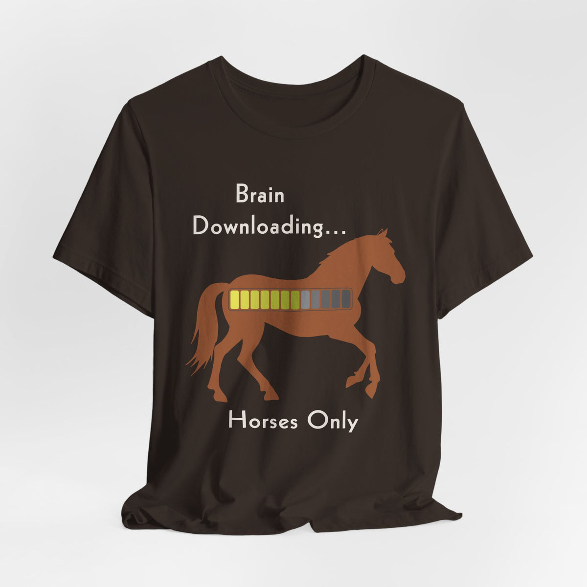 Brain Downloading Horses T-Shirt – view 12