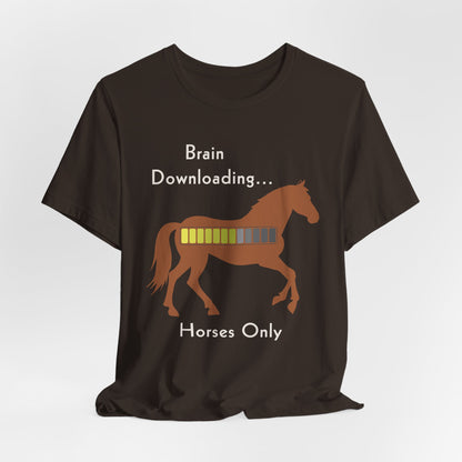 Brain Downloading Horses T-Shirt – view 12