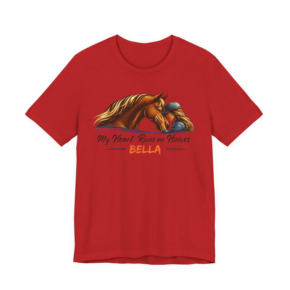 Personalized Heart Runs on Hooves T-Shirt – view 12