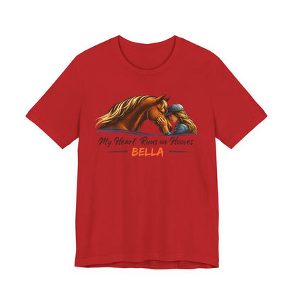 Personalized Heart Runs on Hooves T-Shirt – view 12