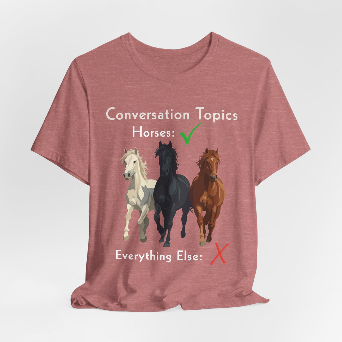 Horse Conversation Topics T-Shirt – view 8