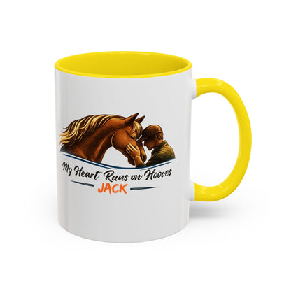 Heart Runs on Hooves Male Two-Tone Mug – view 12
