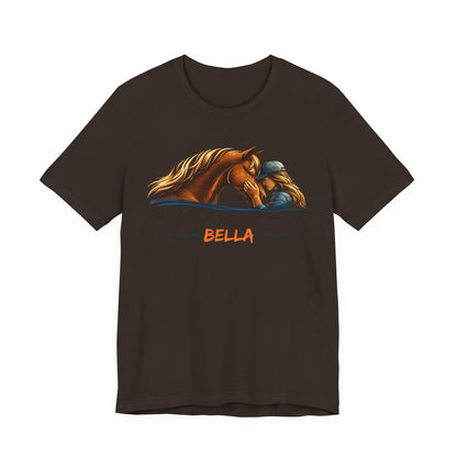 Personalized Heart Runs on Hooves T-Shirt – view 4