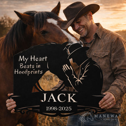 Jack Heart Beats in Hoofprints Stall Sign – view 2