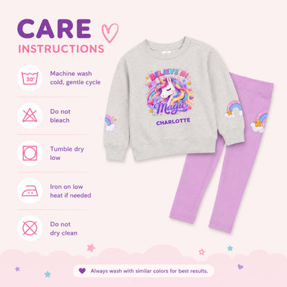 Believe in Magic Personalized Unicorn Outfit Set